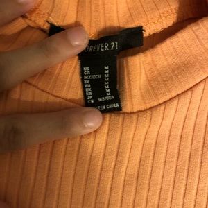 Forever 21 orange crop top